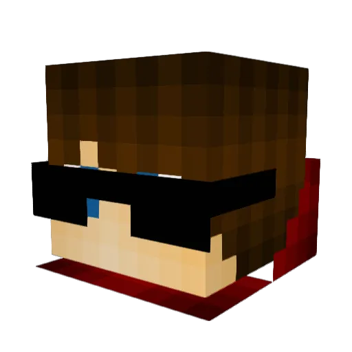 FlamePvP_YT Minecraft avatar head, 3D render