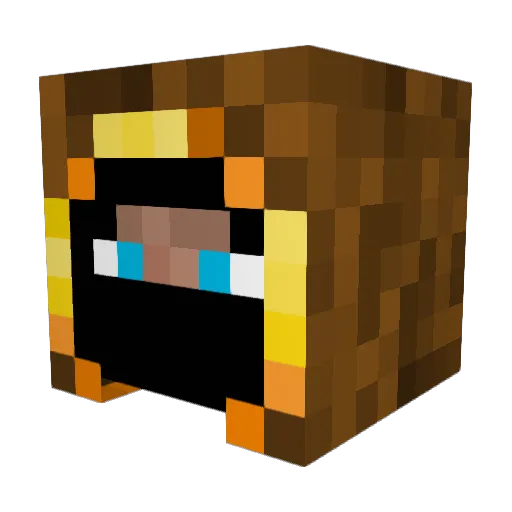 FlameSeeker Minecraft avatar head, 3D render