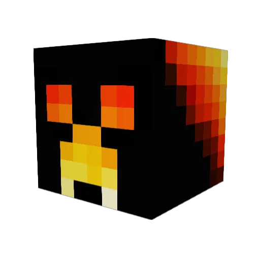 FlameSlinger1109 Minecraft avatar head, 3D render
