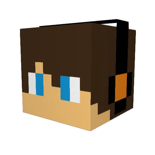FlameTamer177 Minecraft avatar head, 3D render