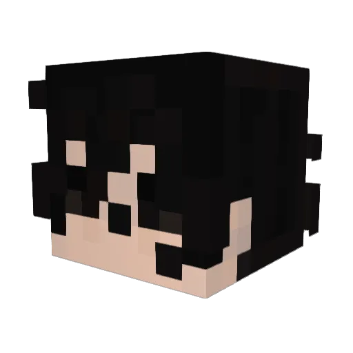 Flame_18 Minecraft avatar head, 3D render