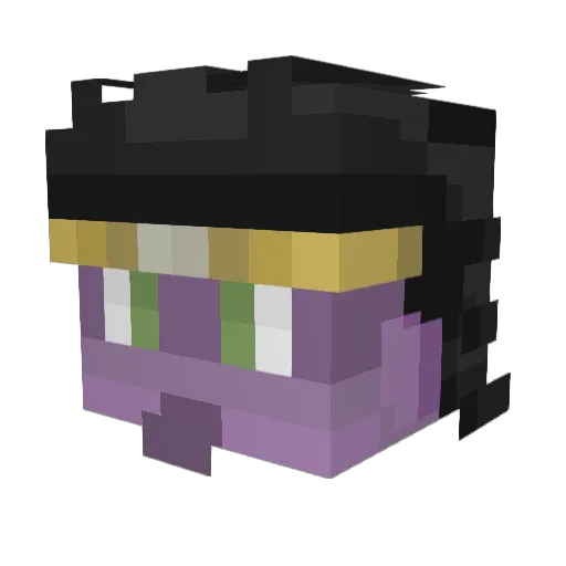 Flame_Blade130 Minecraft avatar head, 3D render