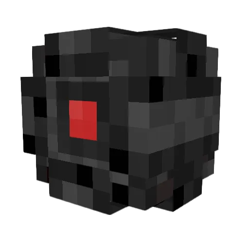 Flame_Cam Minecraft avatar head, 3D render