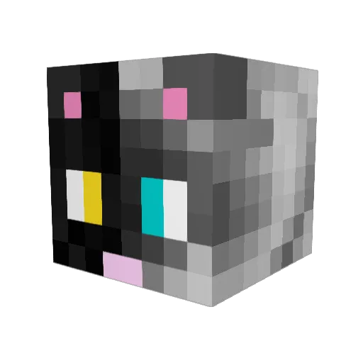 Flame_Cat04 Minecraft avatar head, 3D render