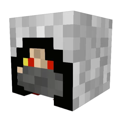 Flame__Guardian Minecraft avatar head, 3D render