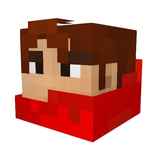 Flameboy465 Minecraft avatar head, 3D render