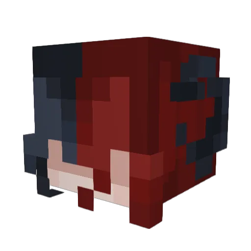 Flamedragon2000 Minecraft avatar head, 3D render