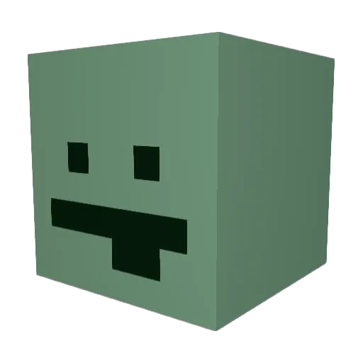Flamegaria Minecraft avatar head, 3D render