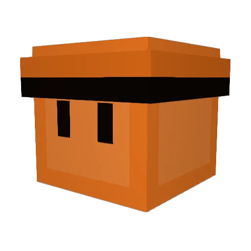 FlameoHotman3 Minecraft avatar head, 3D render