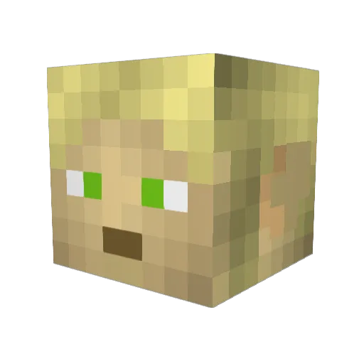 Flamerman15767 Minecraft avatar head, 3D render