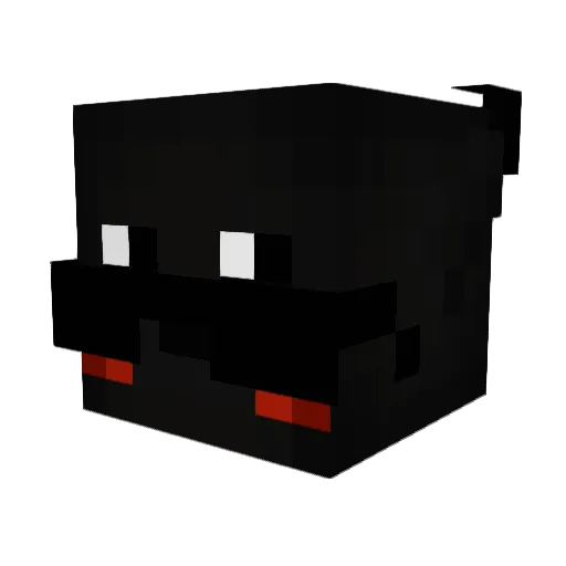 Flameseek Minecraft avatar head, 3D render