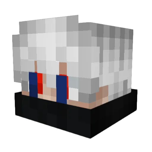 Flamesight Minecraft avatar head, 3D render