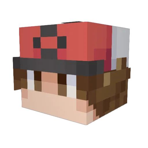 FlamesofSilence Minecraft avatar head, 3D render