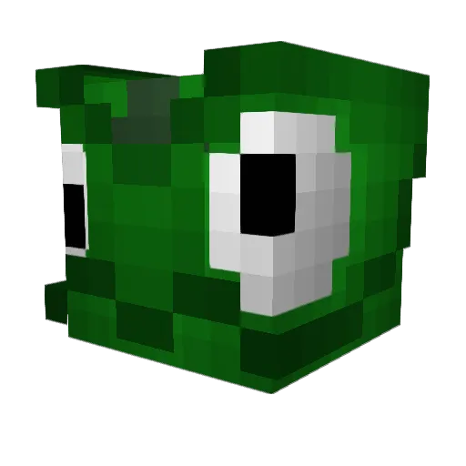 Flamespank Minecraft avatar head, 3D render