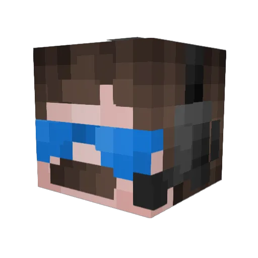 Flamespit4 Minecraft avatar head, 3D render