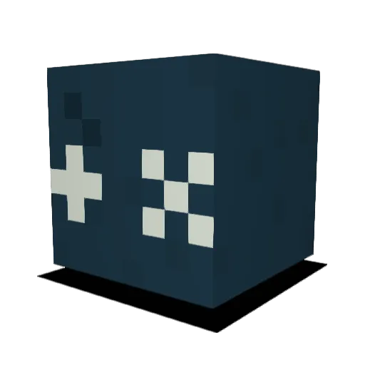 Flametooth Minecraft avatar head, 3D render