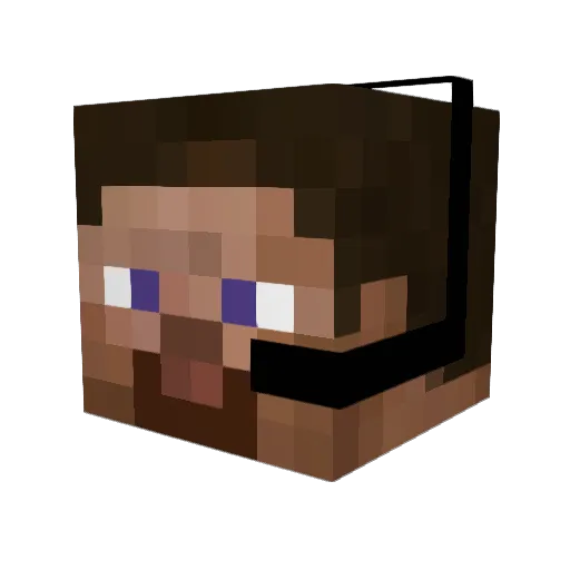 Flamewolf49 Minecraft avatar head, 3D render