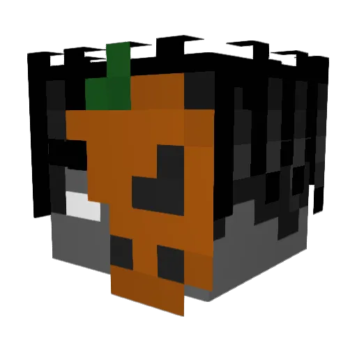 Minecraft-Avatar von Flameworthy: Kopf als 3D-Render