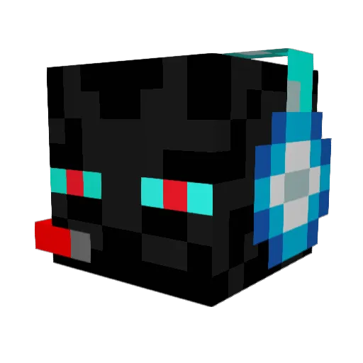 Flamey1337 Minecraft avatar head, 3D render