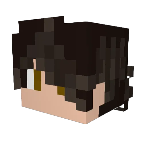 FlamingArrow64 Minecraft avatar head, 3D render