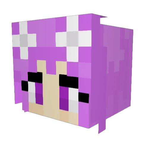 FlamingBacon6 Minecraft avatar head, 3D render