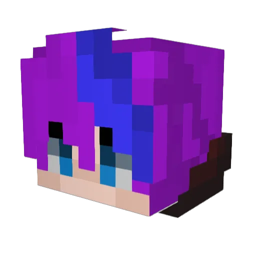 FlamingBooster Minecraft avatar head, 3D render