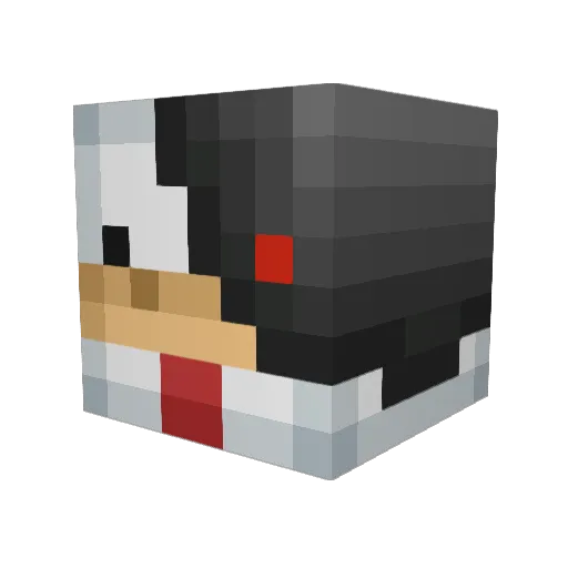FlamingChicken16 Minecraft avatar head, 3D render