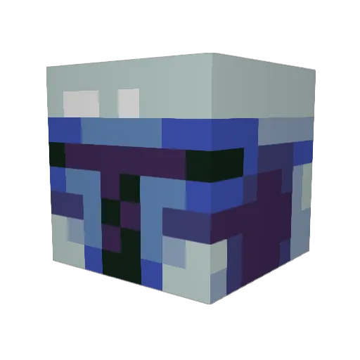 FlamingDragon2 Minecraft avatar head, 3D render