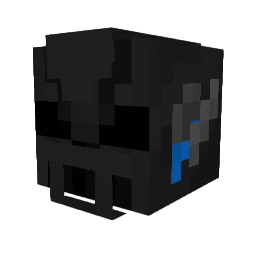 FlamingHamster8 Minecraft avatar head, 3D render