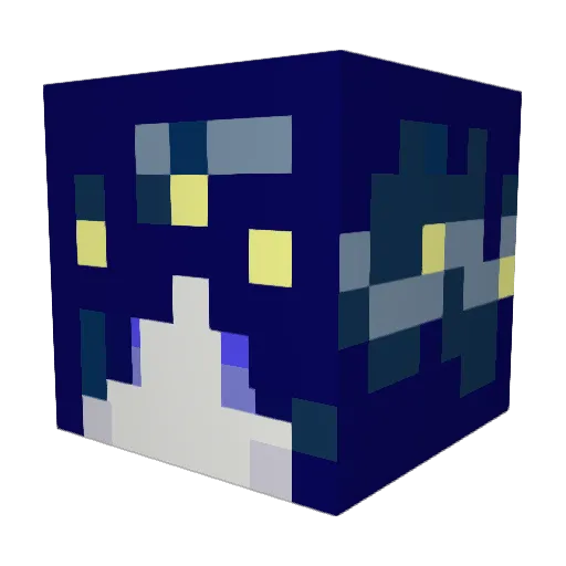 FlamingIcarus Minecraft avatar head, 3D render