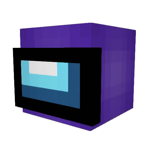 FlamingObsidian Minecraft avatar head, 3D render