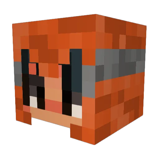 FlamingPhoenix95 Minecraft avatar head, 3D render
