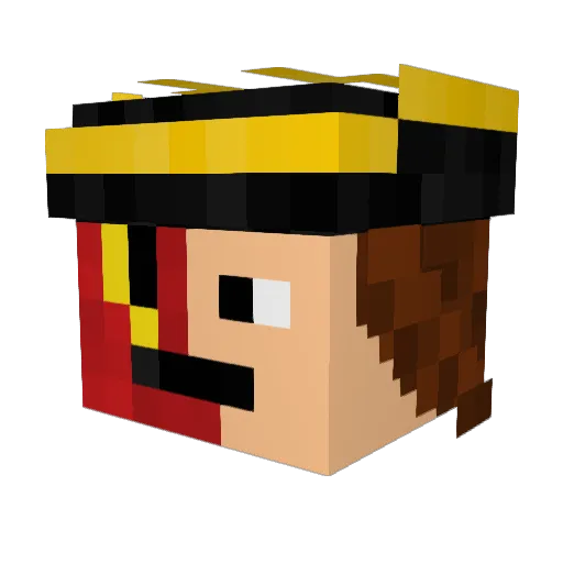 Flaming_Dragon23 Minecraft avatar head, 3D render
