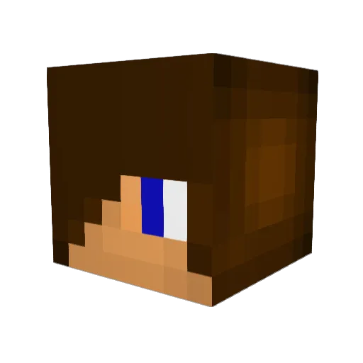Flaming_Mike Minecraft avatar head, 3D render