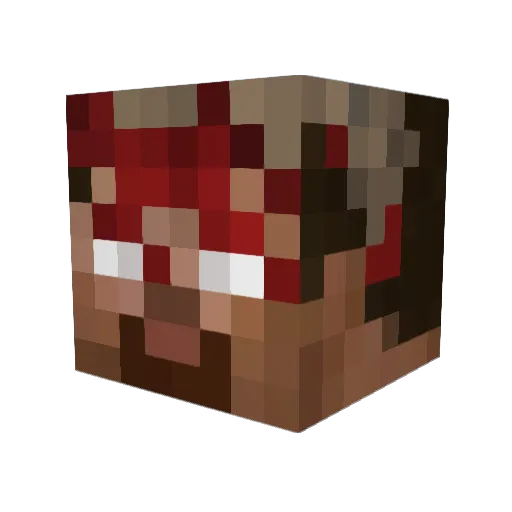 Flaming_Pheonix Minecraft avatar head, 3D render