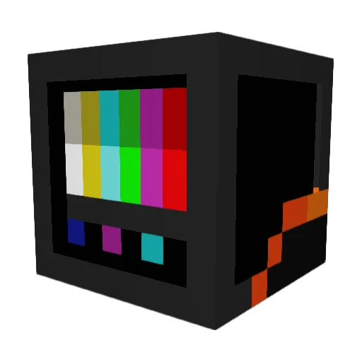 Flaming_Tv Minecraft avatar head, 3D render