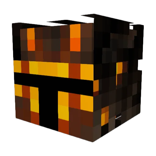 Flaming_knight1 Minecraft avatar head, 3D render