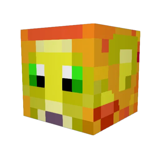 Flaming_lion68 Minecraft avatar head, 3D render