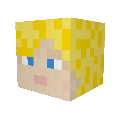 FlamingoDuck000 Minecraft avatar head, 3D render