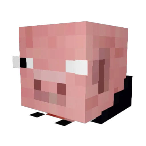 FlamingoWinter Minecraft avatar head, 3D render