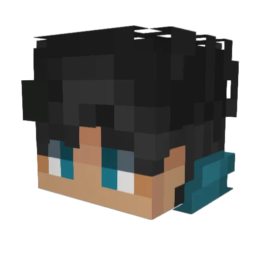 Flamingobus18 Minecraft avatar head, 3D render