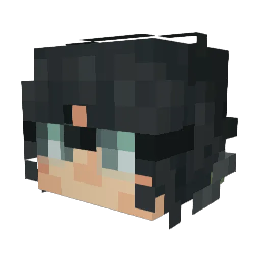 Flamingofox3056 Minecraft avatar head, 3D render