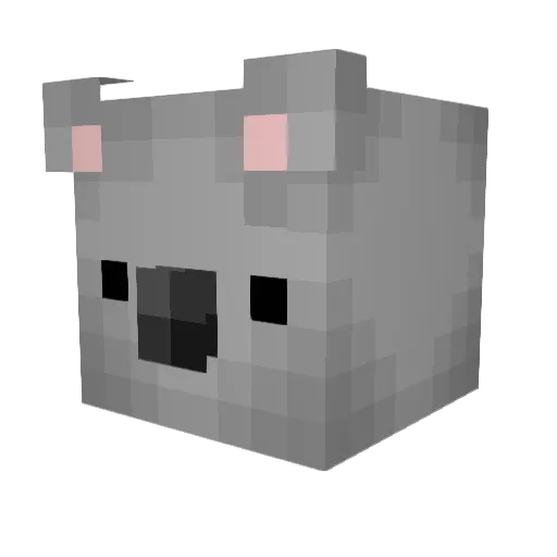 Flaminngoo Minecraft avatar head, 3D render