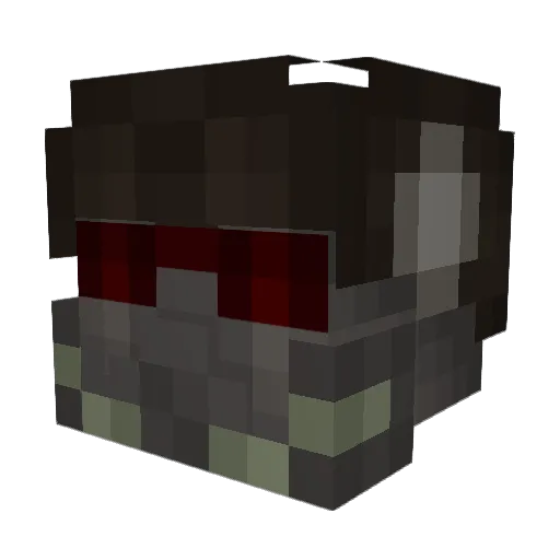 Flammable_Wolf Minecraft avatar head, 3D render