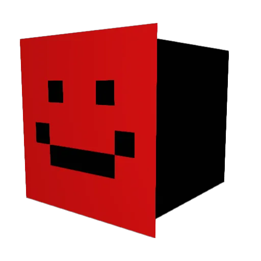 FlammenHL Minecraft avatar head, 3D render