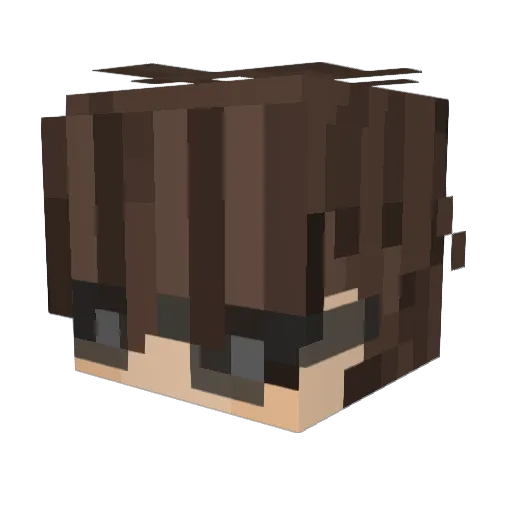 Flammez_ Minecraft avatar head, 3D render