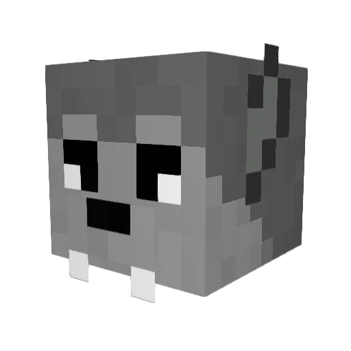 Flamnq Minecraft avatar head, 3D render
