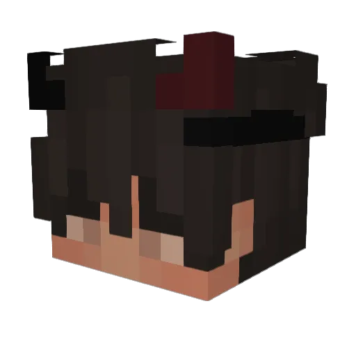 FlamwellWasTaken Minecraft avatar head, 3D render