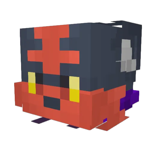 Flamy974 Minecraft avatar head, 3D render