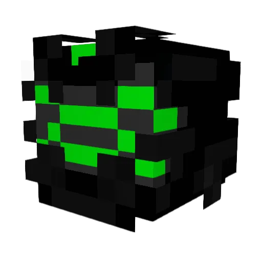 FlamyB01 Minecraft avatar head, 3D render